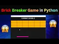 How to Build a Brick Breaker Game in Python with Pygame