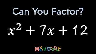 Factoring Quadratic Trinomial 2 7 12 Step-by-Step Algebra Solution - Math Doodle