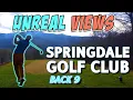 UNREAL VIEWS at HIDDEN golf course Springdale Golf Course Vlog Part 2 SHOT TRACERS