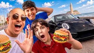 THEY DROVE THE 911 PORSCHE TO GO EAT THE BEST BURGERS IN MOROCCO 🇲🇦 - من نيويرك للدار البيضاء 🇺🇸