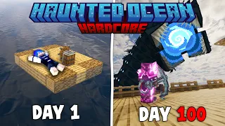 100 Hari Minecraft Hardcore HAUNTED OCEAN