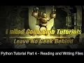 Python Tutorials Part 4 Reading And Writing Files