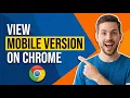How To View Mobile Version On Website On Chrome Laptop Computer PC Easy Guide