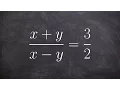 Solve y using cross multiplication - literal equation