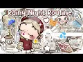 ★•Rainy Night Routine 🚿🌧🧺(asmr) |living alone| @avatarworldbypazu