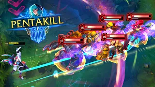 PERFECT PENTAKILL MOMENTS IN LEAGUE OF LEGENDS #36