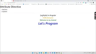 ngStyle in Angular 12 Attribute Directive in Angular Angular Style Binding Angular Tutorial