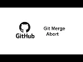 How to abort git merge conflict Git tutorial