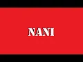 Download Lagu Sound effect: Nani 🔊