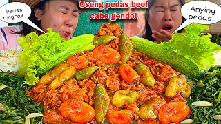 PEDAS NYIGRAK 🥵‼️OSENG PEDAS BEEF SLICE CABE GENDOT 🔥