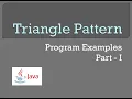 Triangle Patterns Java Programs Part 1 ICSE Class 10