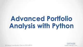 Python Course Advanced Portfolio Analysis