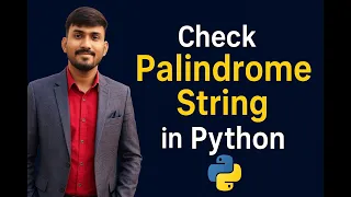 Check Palindrome String in Python Best Python Interview Question for Beginner Crack It Interviews