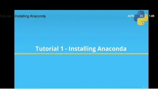 Installing Anaconda Tutorial 1