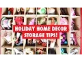 Holiday Home Decor Storage Organization Tips