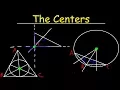 Incenter Circumcenter Orthocenter Centroid of a Triangle - Geometry