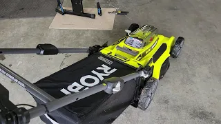 HOW TO START THE RYOBI 40 VOLT LAWNMOWER