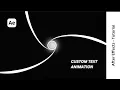 Custom Text Animation Tutorial in After Effects Pro Tips Tricks