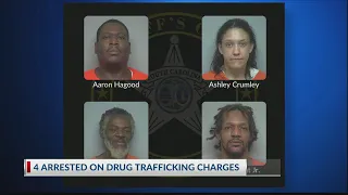 4 arrested in narcotics weapons investigation in Beaufort County