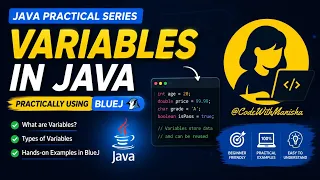 Java Variables Explained Practically in BlueJ Java for Beginners Hindi