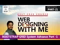 BOOTSTRAP GRID SYSTEM ADVANCE PART - 1 Learn Web Designing with ME PART