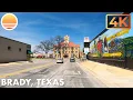 Brady Texas Drive with me through a Texas town Real Time No Music