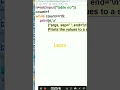 TABLE IN PYTHON WHILE LOOP PRINT INCREMENTS