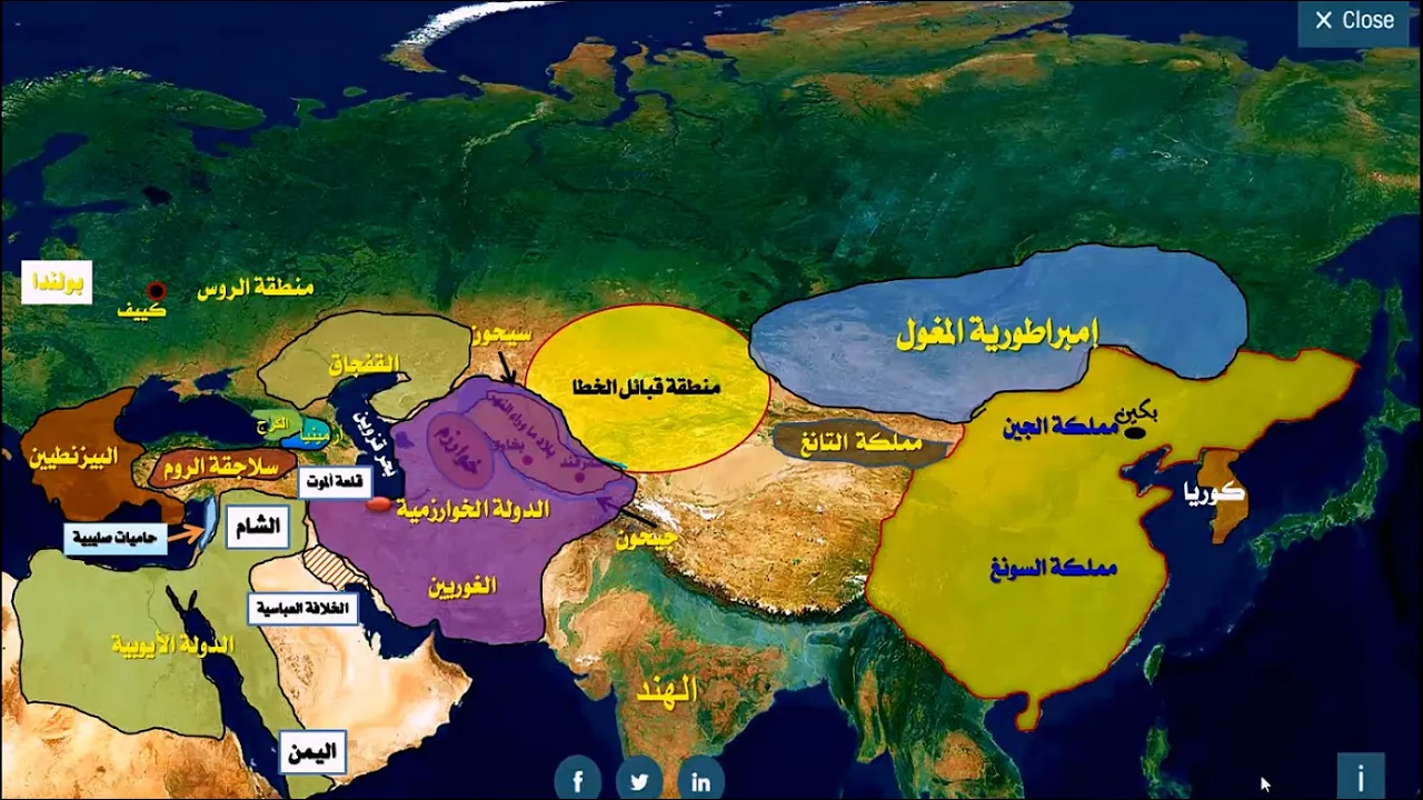 تاريخ المغول||ج4|| الغزو المغولى لمملكة الصين الشمالية فى عهد جنكيز خان (مدعم بالخرائط)