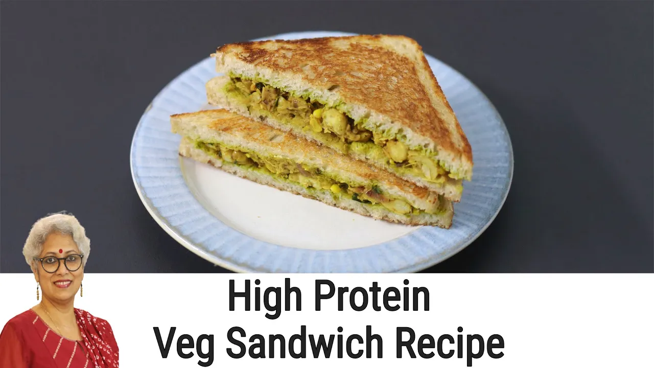 High Protein Sandwich For Weight Loss - Healthy Vegetarian Sandwich Recipe   Skinny Recipes