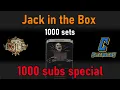 PoE 1000 Uniques from Jack in the Box 1000 subscriptions special Thanks for your support