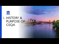 Part 1 The History and Purpose of CEQA