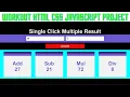 Amazing javascript project HTML CSS JAVASCRIPT Justforcode