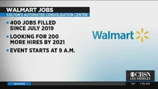 Major Hiring Spree at Walmart in Colton