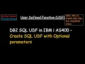 Optional parameter in SQL UDF on IBM DB2 for i SQL