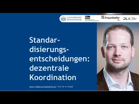 Download MP3 Standardisierungsentscheidungen Dezentrale Koordination (13:11 Minuten)