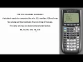 TI Tutorials - The Five Number Summary