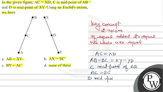 In the given figure, is mid-point - Foundation Maths