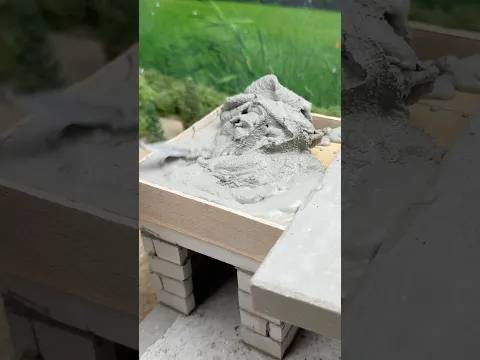 Incredible Grey Tiny House Made With Mini Bricks 🧱 #miniature #diy