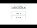 C Program To Find Sum of All Even Numbers From 1 To N using While loop