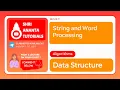 String and Word Processing in Data Structure