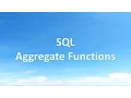 SQL - Aggregate Functions