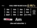 Slow Chill Vibey Blues in A minor | Backing Track Jam