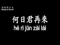 【唱歌學中文】►鄧麗君 / 何日君再來◀ ► Teresa Deng / When Will You Come Again ◀『好花不常開 好景不常在』【動態歌詞中文、拼音Lyrics】