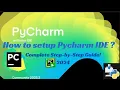 Python Tutorial 1 Pycharm IDE Setup in Hindi 2024 for Windows