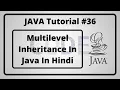- Multilevel Inheritance In Java In Hindi Java Tutorial In Hindi