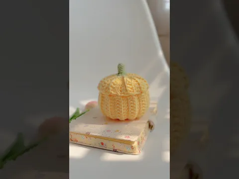 Crochet Pumpkin Basket | Small Crochet Basket🎃🧺 #crochet #crochettutorial #crochetpumpkin