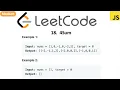 LeetCode 18 4Sum in javascript