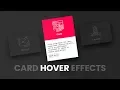 CSS Card Hover Effects Html CSS