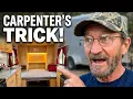 Retired carpenters work trailer turns into an AMAZING little camper
