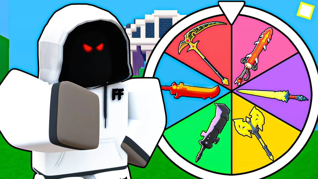 I Did The Random Sword CHALLENGE.. (Roblox Bedwars)